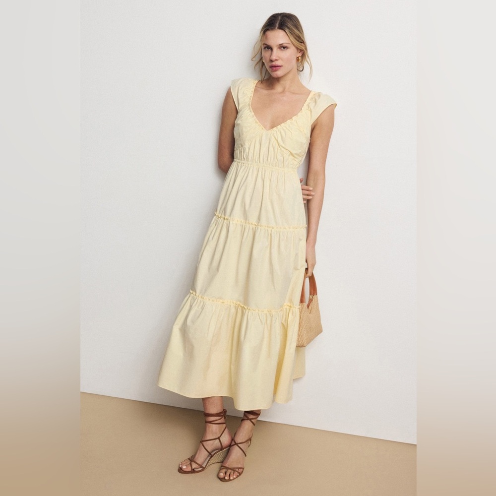 Derek Lam Tiered V-Neck Dress